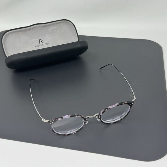 Rodenstock 23.02 eyeglasses titanium - Gem Rodenstock eyeglasses  R 7079 D Violet Havana /Titanium 46 [] 23 140
